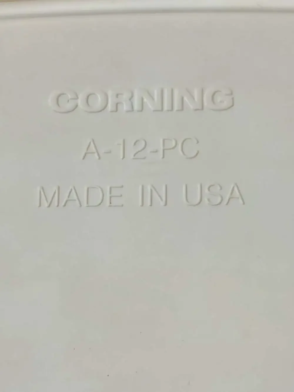 Corningware A-12-PC White Plastic Replacement Lid for Casserole Dish